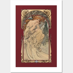 Allegorie de la Musique by Alphonse Mucha Posters and Art